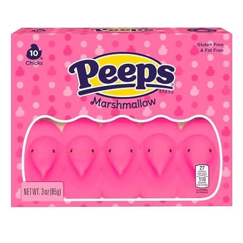 Smiling Sweets Marshmallow Peep Variety Pack - Smiling Sweets - One of Each Color - Blue, Pink, Green, Yellow, and Lavender - Delicious Classic Treats - Perfect for Easter Baskets (Pack of 5) thumbnail 6