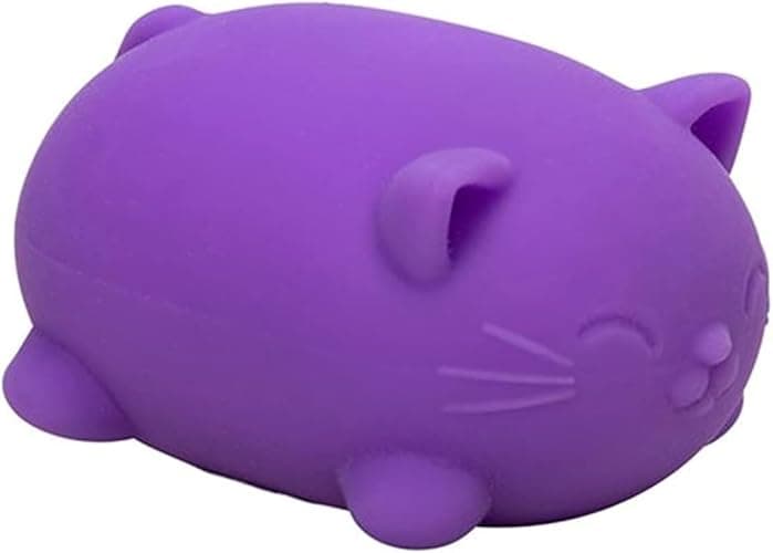 Schylling NeeDoh Cool Cats The Groovy Glob! Squishy, Squeezy, Stretchy Stress Balls Assorted Colors - 3 Pack thumbnail 4