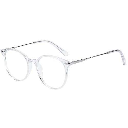 ZENOTTIC Round Clear Lens Glasses for Women, Non-Prescription Eyeglasses Transparent Frame Fake Glasses - Image 1