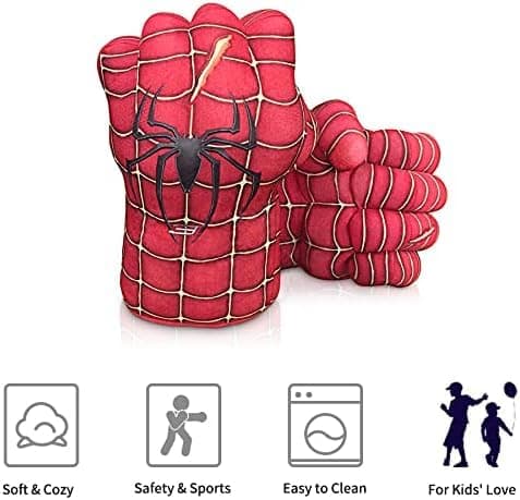 illuOKey Spider Hero Gloves for Kids, Spider Fists Hand Smash Gloves, Ideal for Cosplay, Halloween, Christmas, Birthday Gift thumbnail 2