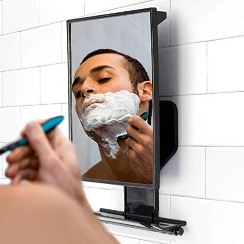 ToiletTree Products Fogless Shower Mirror - Anti-Fog Mirror - Adjustable Shaving Mirror with a Squeegee - Rust-Proof, Impact-Resistance Bathroom Shower Mirror - Tall thumbnail 2