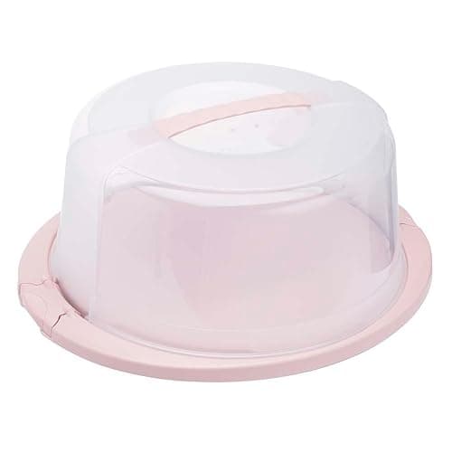 keeeper Runder Tortenbehälter mit Deckel, Ergonomischer Griff, Einfacher Transport von Kuchen, Ricardo, Nordic Pink (Rosa), 33,5 x 38 x 17 - Image 1