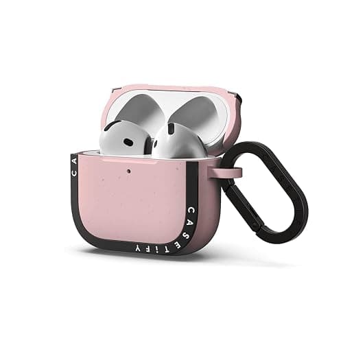 CASETiFY Bounce AirPods (4th Gen) Case with Ring [Military Grade Drop Tested / 6.6ft Drop Protection/Anti-Scratch] - Spring Botanicals - Pink thumbnail 2