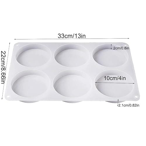 6-Cavity Deep Round Coaster Silicone Molds for Epoxy Resin, 4 Inches Coaster Resin Mold for Flower Bouquet Preservation thumbnail 3