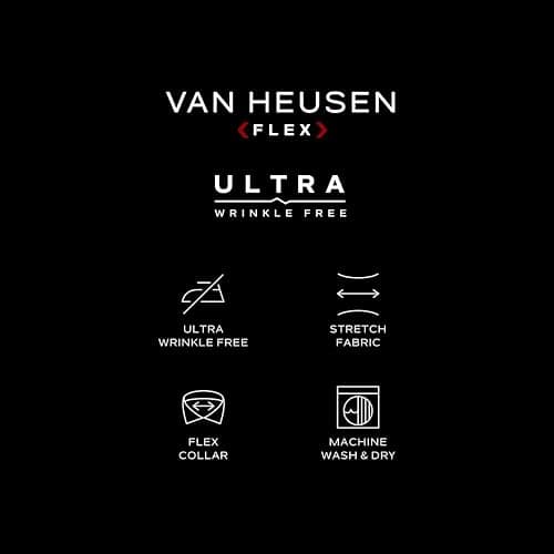 Van Heusen Men's Tall Fit Ultra Wrinkle Free Flex Collar Stretch Dress Shirt (Big & Tall) thumbnail 4