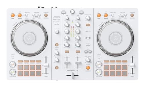 Pioneer DJ DDJ-FLX4 Contrôleur DJ à 2 jeux et Serato – Blanc, édition limitée thumbnail 11