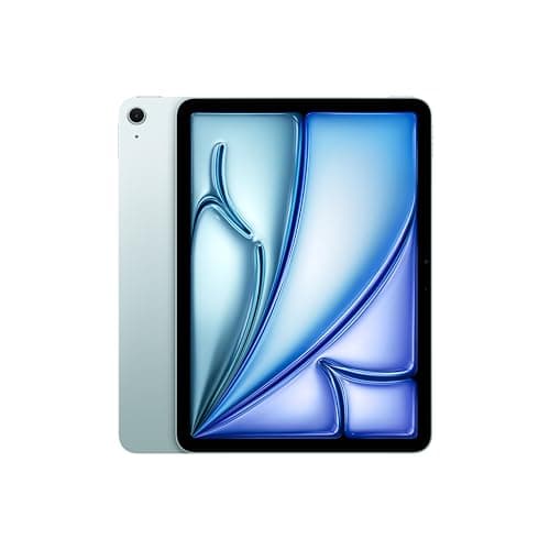 Apple iPad Air 11" (M2): display Liquid Retina, 128GB, fotocamera frontale orizzontale da 12MP, fotocamera posteriore da 12MP, Wi Fi 6E, Touch ID, autonomia di un giorno intero — Azzurro - Image 1