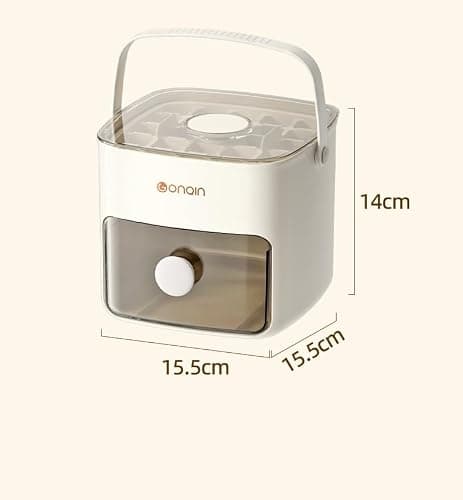 axGear Ice Cube Box Portable Storage Tray with Cover thumbnail 3