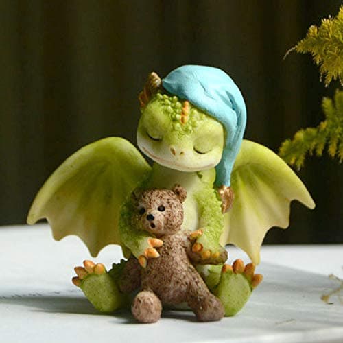 Gemmia Garden Miniature Fairy Dragon Figurine- Thinking Dragon thumbnail 7