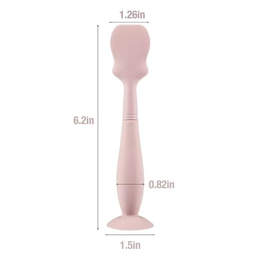 PandaEar 2 Pack Diaper Cream Spatula Applicator, Silicone Butt Spatula Baby Bum Brush, Diaper Cream Brushes for Babies Infants Newborn (Large Green, Small Pink) thumbnail 3