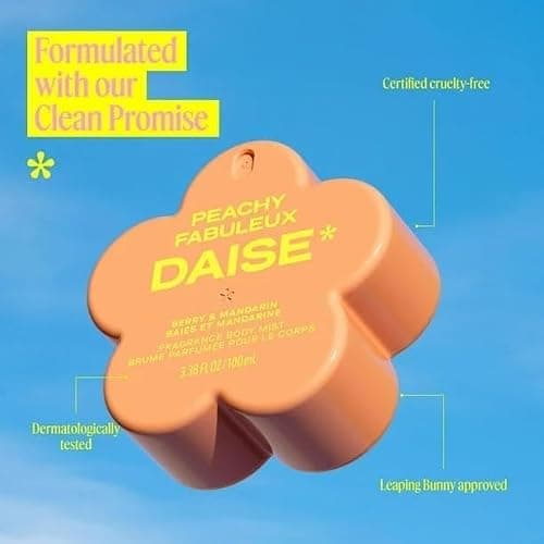 DAISE Peachy Daise Fragrance Body Mist – Berry & Mandarin 100 mL – Fruity Body Spray for Women, Long-Lasting, Clean Scent, Paraben-Free, Cruelty-Free, Travel Size Perfume Mist thumbnail 5