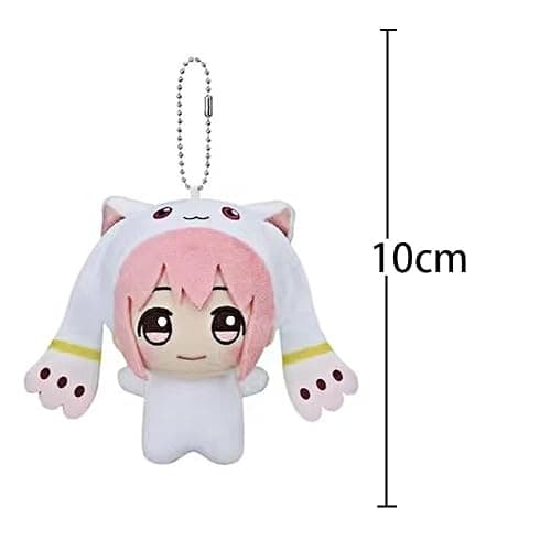 YLEAFUN Anime Plush Kaname Madoka Figure Soft Stuffed Throw Pendent Figurine Cute Bags Charm Keychain Gifts 10cm thumbnail 3