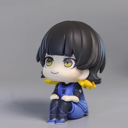 Puruuige Bachira Meguru Figure Anime Look Up Figurine 3.9'' PVC Cute Q Version Action Figure Model Cake Topper Collectible Statue thumbnail 3