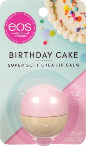 eos Natural Shea Lip Balm- Birthday Cake, All-Day Moisture Lip Care Products, 0.25 oz thumbnail 2