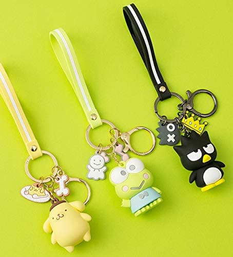 Cute Keychain Kawaii Anime Keychain, Hello Kitty, My Melody,Kuromi,Keroppi, Badtz-Maru, Cinnamoroll, Pompompurin - Hello Kitty thumbnail 7