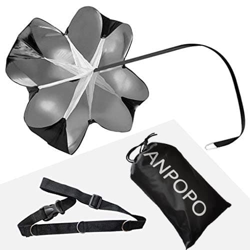ANPOPO Bfsmile Running Speed Training 56" Parachute with Adjustable Strap, Free Carry Bag. Speed Chute Resistance Running Parachute for Kids Youth and Adults thumbnail 3