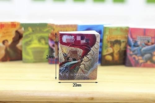 SXFSE Dollhouse Decoration Accessories, 1:12 Dollhouse Miniature Scene Model Novel Books for Bedroom Book Room Play Toy 7 Pcs (Multicolored, 20 x 24 mm) thumbnail 3