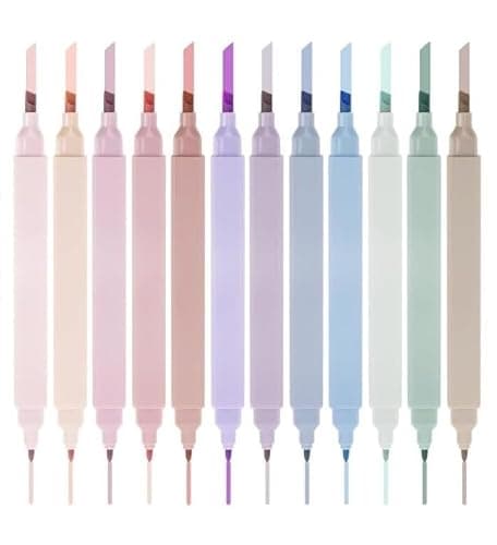 Dacono 12 Bible Highlighters, Aesthetic Highlighter, Pastel Highlighters Assorted Colors, Bible Highlighter and Pens No Bleed, Bi-ble Study Supplies, Aesthetic School Supplies thumbnail 6