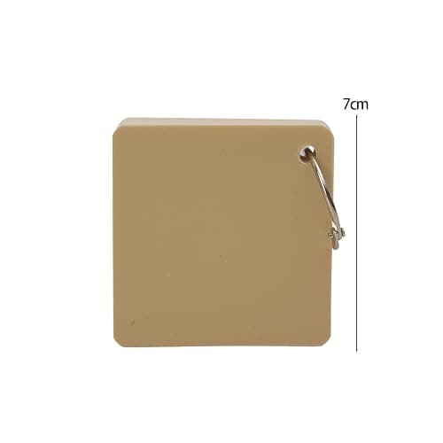 2 Pack/160 Pieces Blank Index Cards with Ring, Blank Flash Card 2.8x2.8" Note Cardstock for Memory Learning Studying Office (Beige) thumbnail 3