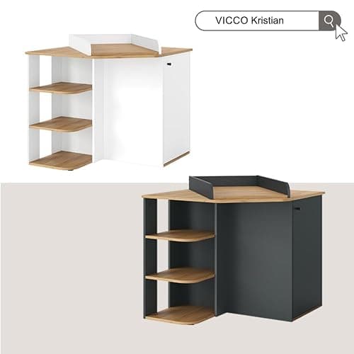 Vicco Commode à Langer Kristian, Anthracite/Artisan, 85x77.3cm avec 3 Compartiments fermés thumbnail 7