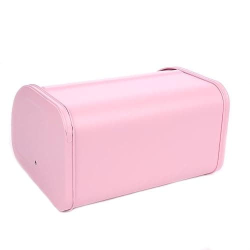 KL X458 Pink Bread Box Roll Top, Metal Bread Box for Kitchen Countertop, Large Capacity, Keeps Bakery Items Fresh Longer, Bread Bin for Kitchen Countertop, Breadbox to Store Cookies, Bagels, Muffins thumbnail 7