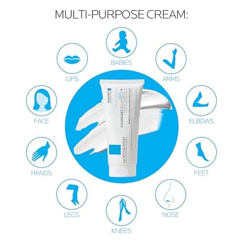 La Roche-Posay Cicaplast Balm B5 Skin Barrier Repair Cream with Centella Asiatica, Shea Butter & Panthenol | Multi-Purpose Healing Ointment for Dry, Irritated Skin | Face & Hand Balm, Baby Safe, 100ml thumbnail 5