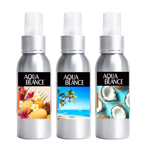 Fragrant Room Spray, Tropical, Ocean, Coconut, 3 x 3.4 fl oz, Air Fresheners Odor Eliminator for Home, Bathroom, Concentrated Room Spray - Image 1
