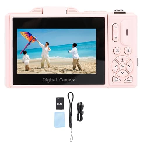 Jiawu Digital Camera for Photography, 5K 75MP Autofocus Vlog Camera with 3 Inch 180° Flip Screen, 18X Digital Zoom Point and Shoot Cam, Mini Video Cameras for Teens Adults Seniors thumbnail 8