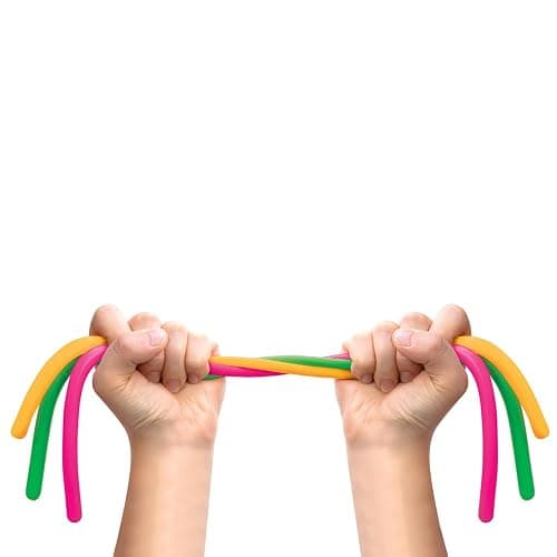 Schylling NeeDoh Noodlies - Sensory Squeeze Toy - Contains 5 Stretchy Noodles - 14" Long - Multicolored (Pack of 1) thumbnail 3
