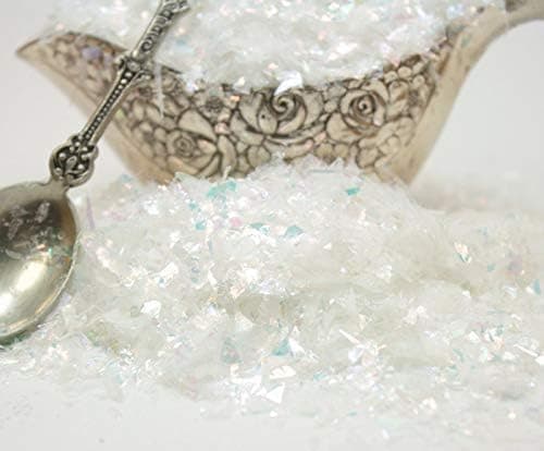 Snow White Flitter Flakes Iridescent Ice Glitter Flakes for Nail Art - Lightweight Holographic Polyester - 311-4328 - 1/2 oz (14 Grams) thumbnail 6