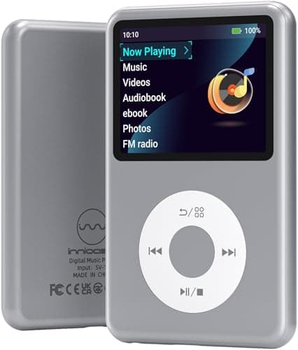 MP3 Player with Bluetooth Black 128GB Video EBOOK Sliver - Image 1