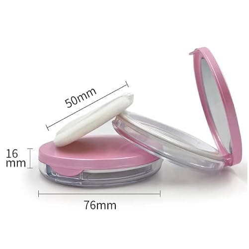 HLLMX 1 PCS 3 g/ 0.11 Oz Empty Refillable Makeup Powder Container Loose Powder Container Empty Reusable Powder box BB Cream Box Powder Box with Air Cosmetic Jars Travel Containers thumbnail 2
