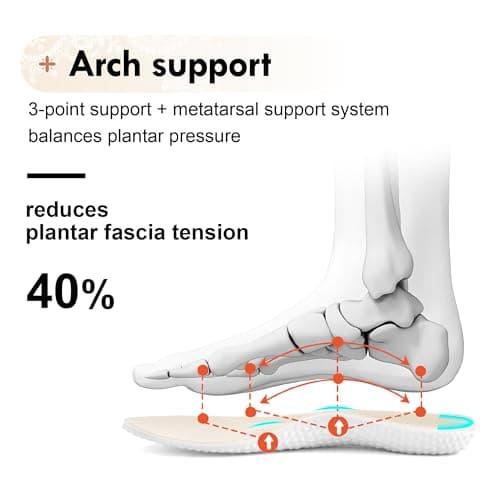 JACKSHIBO Women's Ribbon Lace-Up Fashion Sneakers Arch Support Gum Sole Tennis Walking Shoes with Memory Foam thumbnail 4