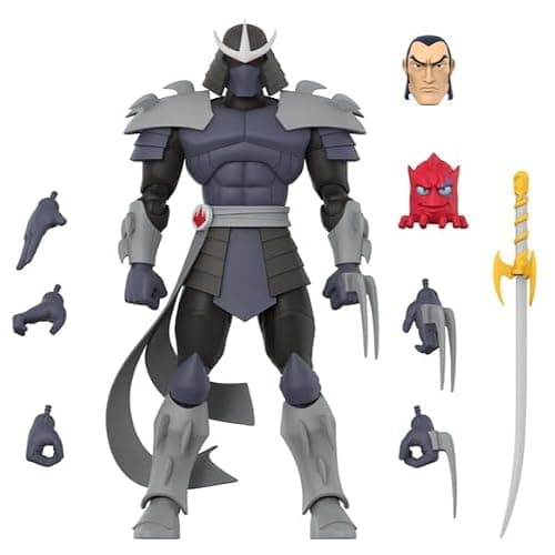 Super7 ULTIMATES! Teenage Mutant Ninja Turtles Shredder - 7" TMNT Action Figure with Accessories - Classic Cartoon Collectibles and Retro Toys - Image 1