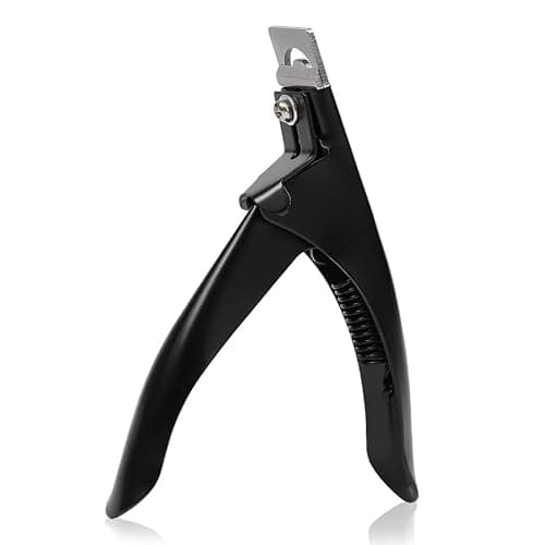 SUMAJU Professional Acrylic False Nail Clippers for Acrylic Nails Nail Tip Cutter Nail Manicure Tool (Black) - Image 1