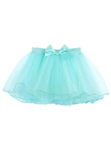 Phoeswan Grils 4 Layers Tulle Tutu Skirts,Kids Pull on Ballet Skirts for Dance Gymnastics,Halloween Dance Dress thumbnail 5