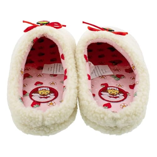 Ground Up Strawberry Shortcake Women's Slippers with Bows (Women's Footware Size, US Footwear Size System, Adult, Women, Alpha, Medium, Medium) thumbnail 5
