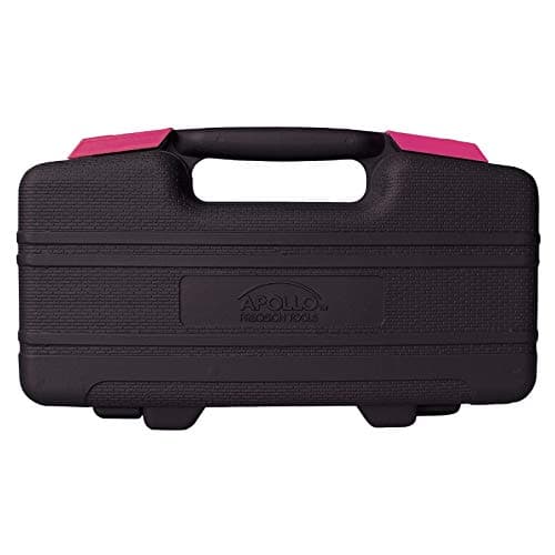 Apollo Tools Original 39 Piece General Household Tool Set in Toolbox Storage Case with Essential Hand Tools for Everyday Home Repairs, DIY and Crafts - Pink Ribbon - Pink - DT9706P thumbnail 7