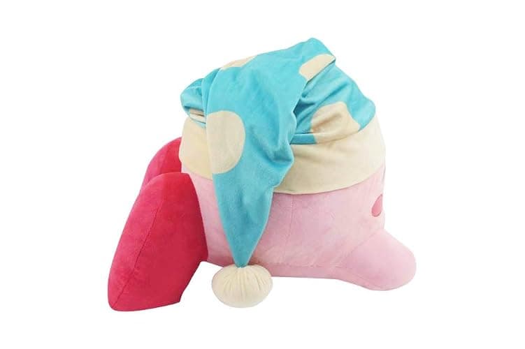 Kirby 12″ Mega Plush (Sleepy Hat) – Official Licensed, Jumbo Soft Pillow Plush for Kids & Collectors, (Sleep, Link, Cowboy, Fighter Kirby) thumbnail 3