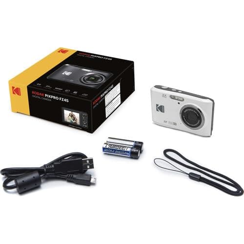 Kodak PIXPRO FZ45 Digital Camera, 16MP Compact Point & Shoot, 4X Optical Zoom, 27mm Wide Angle Lens, 1080P Full HD Video, White + Camera Case & 32GB SD Card thumbnail 5