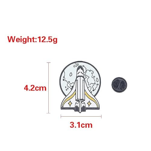 TLOU Pins Ellie Gold Angel Wings Fleet Spaceship Rocket Cosplay Enamel Badge Jewelry Gifts For Women and Men TV Fans 3Pcs thumbnail 3