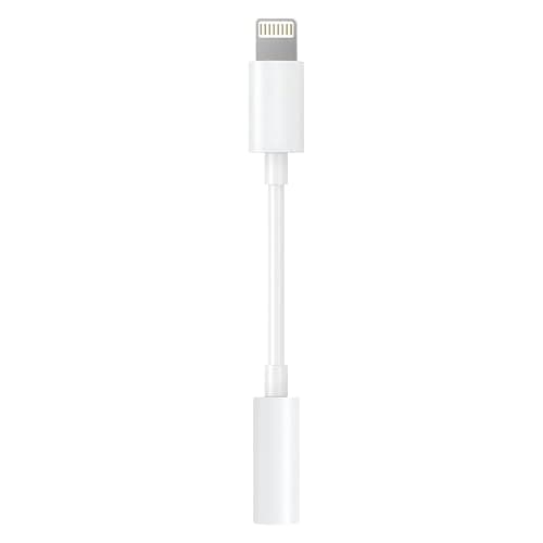 Apple MFi Certified Lightning to 3.5mm Headphone Jack Adapter -Premium Audio Quality & DAC Chip for Music Listening Car, Gym, Home Office, Compatible with iPhone 14/13/12/11/X/8/7 1Pack (White) - Image 1