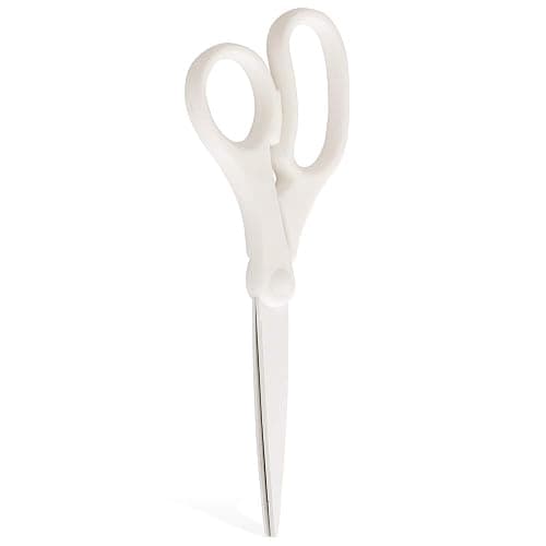 JAM PAPER Multi-Purpose Precision Scissors - 8 Inch - White - Ergonomic Handle & Stainless Steel Blades - Sold Individually thumbnail 3