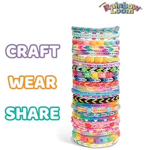 Rainbow Loom: 9,000 Bands AutoLoom Creation Case with 50 Beads & 3 Sticker Sheets – DIY Bracelet & Jewelry Making Kit for Kids 7+ thumbnail 2