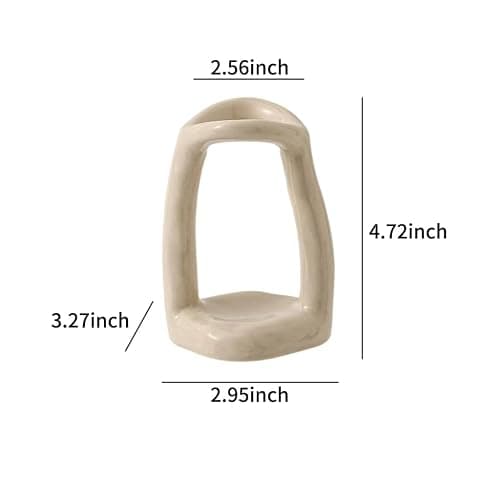 East–BrightenZF Handmade Ceramic Holder Stand for Toothbrushes, Makeup Brushes, and Pens - Minimalist Design for Bathroom Vanity and Countertops Decor (Milky White) thumbnail 2