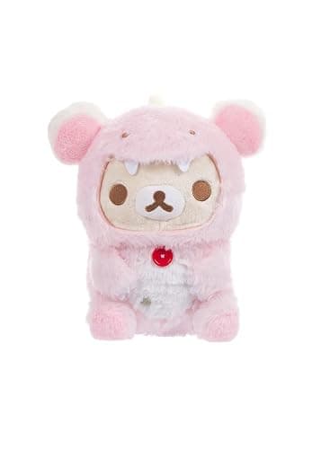 Korilakkuma San-X Original Plays with Dino Series Plush - Pastel Pink - Image 1