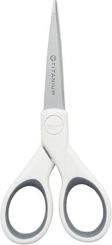 Westcott 5" Micro-Tip Fabric Scissors with Titanium-Bonded Blades - Ideal for Crafting, Sewing, and More - Image 1