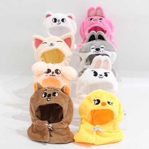 RHEETADA 8 PCS Skzoo Keychains 4 Inches SKZ Plush Keychains SKZ Set Key Handbag Pendants(Detacloak) thumbnail 6