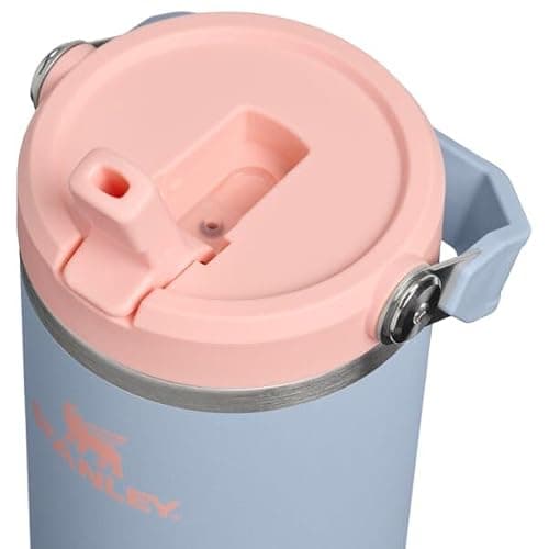 STANLEY IceFlow 2.0 Flip Straw Tumbler with Handle 30 oz | Twist On Lid and Flip Up Straw | Leak Resistant Water Bottle | Insulated Stainless Steel | BPA-Free | Blue Dream thumbnail 3