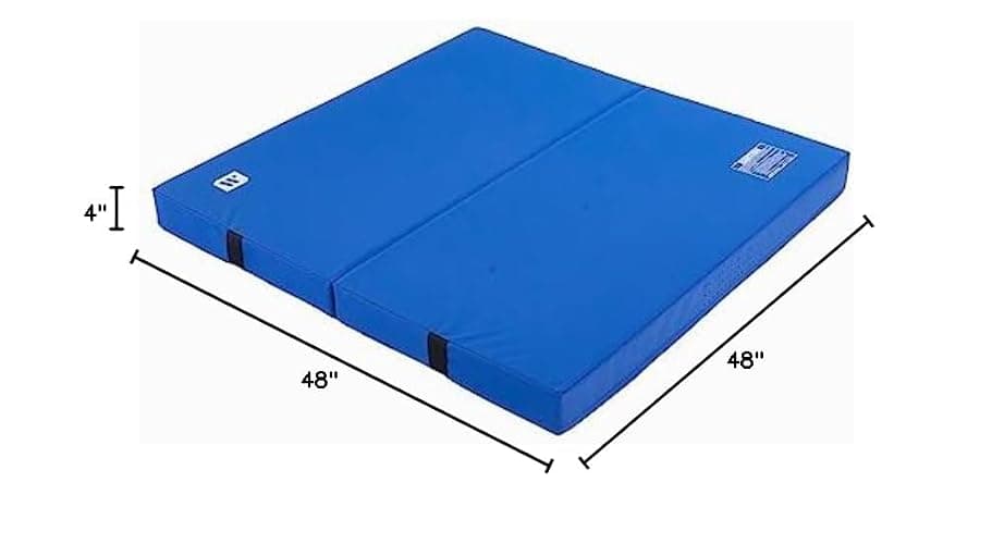 We Sell Mats Bifolding Gymnastics Crash Landing Mat Pad, Safety for Tumbling, Back Handspring Training and Cheerleading thumbnail 12